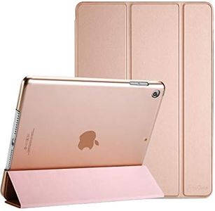 ProCase iPad 10.2 Case 9th Gen 2021/ iPad 8th Gen 2020/ 7th Gen 2019, Slim Stand Hard Back Shell Protective Smart Cover Case for 10.2 Inch iPad 9/8/7 -Rosegold