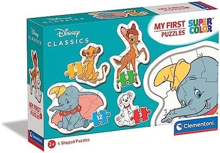 Clementoni - 20806 - My First Puzzle - Animal Friends - 3,6,9,12 Pièces - Disney