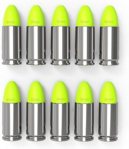FIREGOWIN Pro 9mm Dummy Rounds – Training Snap Caps, Reusable Dry Fire Training Round with Rubber Primers (Green 10-Pack)