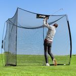 FORB ProFlex Driving Golf Net - Pop-Up Golf Practice Net | Garden/Home Golf Training Equipment | Golf Hitting Net | Portable Design + Carry Bag | Easy Set Up