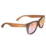 Wood Sunglasses Polarized for Men and Women - Wooden Frame Sunglasses - 100% UV Protection - Premium Quality - Bamboo Wooden Frame - Pink Lenses…