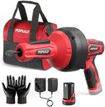 POPULO Electric Drain Auger, 12V Fl