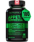 Nutratology® Garcinia Cambogia Appetite Suppressant Weight Loss For Women & Men | Canadian-Made | 500 MG Per Capsule | 60% HCA - Increase Feelings of Fullness & Maintain Blood Sugar Levels - 180 Count