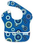 Bumkins SuperBib, Baby Bib, Waterproof, Washable, Stain and Odor Resistant, 6-24 Months – Blue Circles