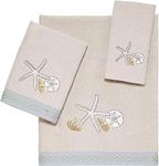 Avanti Linens Seaglass 3 Pc Towel Set, Beige