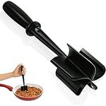 Meat Chopper, Ground Beef Masher with 5-Blade Head, Versatile High-Temp Heat-Resistant Hamburger Masher,Non-Stick Meat Masher for Hamburger Meat, Beef, Nylon Utensil Cookware