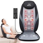 Snailax Back Massager with Soothing Heat, Massage Chair Deep Kneading Full Back Massager Massage seat Cushion for Home Office use