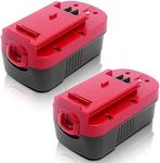 2Pack 3.6Ah HPB18 Ni-Mh Replacement Battery for Black and Decker 18V Battery HPB18 HPB18-OPE Compatible with Black Decker Battery 18 Volt Tools A1718 FS18FL Firestorm Cordless Powers Tool (Red)