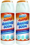 Amazing Baking Soda Multipurpose Household Cleaner, Powerful Cleaning Action Surface & Appliances Non Scratch Natural Cleaner - Pack of 2 500GM