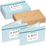 36 Pack Blank Gift Certificates with Envelopes for Small Business – Custom Paper Gift Cards for Spa, Hair Salon, Restaurant, Massage Clients (4x6 in)