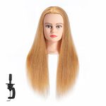 Hairginkgo 24-26" 100% Human Hair Training Practice Head Styling Dye Cutting Mannequin Manikin Head (91812W2718)