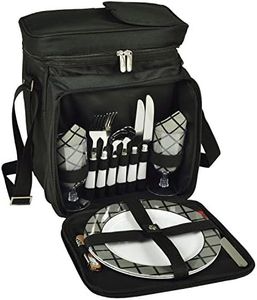 Picnic at Ascot Original Insulated Picnic Basket/Cooler Equipped with Service for 2- Designed, Assembled & Quality Approved in The USA