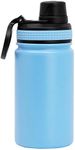 MIRA 12 oz Stainless Steel Sports Water Bottle | Metal Thermos Flask Keeps Cold for 24 Hours, Hot for 12 Hours | Wide Mouth & Double Wall Vacuum Insulated | BPA-Free Spout Lid Cap 12 oz (350 ml) Sky