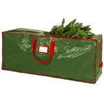 Christmas Tree Storage Bag - Stores a 7.5 Foot Artificial Xmas Holiday Tree. Durable Waterproof Material to Protect Against Dust, Insects, and Moisture. Zippered Bag with Carry Handles. (Green)