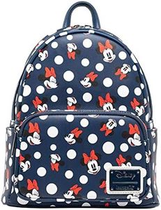 Loungefly Disney Minnie Mouse Polka Dots Mini Backpack, Navy