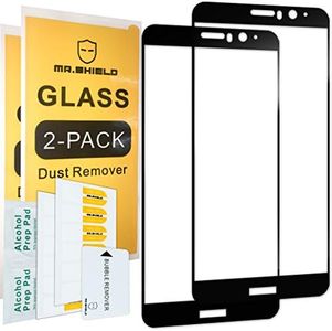 [2-Pack]-Mr.Shield for Huawei Mate 9 [Tempered Glass] [Full Cover] [Black] Screen Protector with Lifetime Replacement