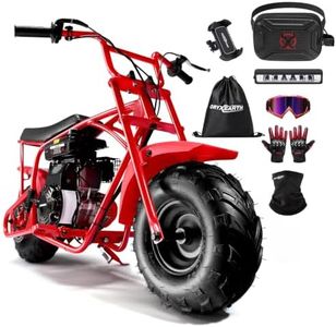 Oryxearth Mini Dirt Pit Bike BRM100, 105CC 4-Stroke Gas Powered 3.5HP for Off Road & Trail Bike, Up to 28 Mph, Automatic Transmission and Pull to Start, Weight Support Up to 185LBS for Teens/Adults