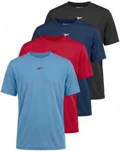 4 Pack Boys' Dry Fit Athletic T Shirts Short Sleeve Teens Kids Running Tops