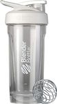 Blender Bottle Strada Shaker Cup Perfect for Protein Shakes and Pre Workout, 28-Ounce, White