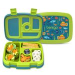 Bentgo Kids Prints Leak-Proof, 5-Compartment Bento-Style Kids Lunch Box - Ideal Portion Sizes for Ages 3 to 7 - BPA-Free, Dishwasher Safe, Food-Safe Materials - 2021 Collection (Submarine)