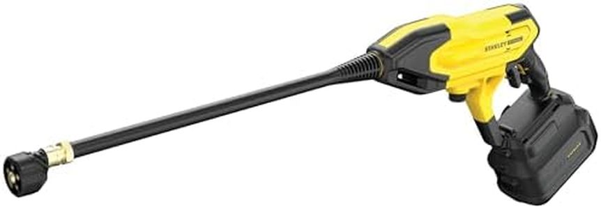 STANLEY FATMAX V20 | 18V Pressurized Sprayer - Draw Water from Any Source, 57cm Wand, 5-in-1 Nozzle, 24 bar hi-speed/13 bar Low Speed Control, 25min Runtime, Tool Only
