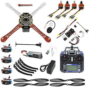 QWinOut DIY FPV Drone Quadcopter 4-axle Aircraft Kit :450 Frame + PXI PX4 Flight Control + 920KV Motor + GPS + FS-i6 Transmitter + Battery