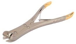 FusionKraft Muller-Claus Wire/Pin Cutter, Double Action, Angled Jaws, TC Cutting Edges, 9.5" (Large)