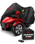 Badass Moto for Can Am Spyder Cover RT Limited. 2020-2024 Heavy Duty Cover for Waterproof Outdoor Storage Fits 2020-2024 Can Am Spyder RT Limited Accessories and Sea to Sky. Ultimate All Season Cover