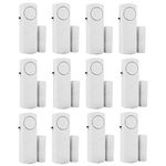 Door Window Alarm, Burglar Alarm, Home Security Magnetic Sensor Anti-Theft Alarm (Home Alarm (12 pcs))