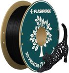 FLASHFORGE PLA Filament 1.75mm Black, 3D Printer Filament 1kg (2.2lbs) Cardboard Spool, Dimensional Accuracy +/- 0.02mm, 3D Printing Filament Easy to Use and Fits for Most FDM 3D Printers