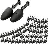 WAJJ 50 Pairs Practical Adjustable Length Men Shoe Tree Stretcher Holder Shaper Support(Men Black