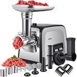 ALTRA LIFE Meat Grinder, Sausage Stuffer, [2800W Max] Electric Meat Mincer with Stainless Steel Blades & 3 Grinding Plates,Sausage Maker & Kubbe Kit for Home Kitchen Commercial (MG090-S) (MG090-M)