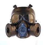 Painball Mask, Tactical Full Face Dummy Gas Style Mask Skull CS Mask with Double Turbo Fan For Cosplay Halloween Wargame Masquerade