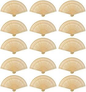 Dxhycc Sandalwood Fan (Set of 48 pcs) - Baby Shower Gifts & Wedding Favors