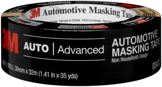 3M Automotive Refinish Masking Tape, 06654, 36 Mm x 55 M, 1 Roll