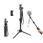 Mini Tripod-POLAM-FOTO 40cm Phone Tripod Desktop Tripod with Phone Holder for Smartphone/DSLR Camera …