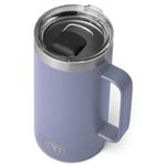 YETI Rambler Mug, Vacuum Insulated Stainless Steel Stackable Mug with Magslider Lid, Cosmic Lilac, 24 oz (710 ml)