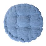 Uotyle Round Pillow Chair Pad Thickened Tatami Cushion Floor Pillows Seating Indoor Outdoor Pad 17.7x17.7In - Blue