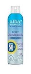 Alba Botanica Alba Botanic Sport Fragrance Free Continuous Spray Sunscreen Spf 50, 177 Milliliters