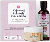 Vajraang Phimosis Mini Combo with Phimosis Creme & Phimosis Oil , 2 1.0 count,