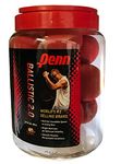 Penn Head Ballistic 2.0 Racquetballs - Red Color - Value Pack/12-Ball Jug