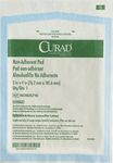 Curad Medline Curad Sterile Non-Adherent Pads (Pack of 100) for Gentle Wound Dressing and Absorption Without Sticking, White