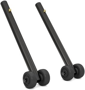 Vive Straight Wheelchair Anti Tippers - Durable Anti Roll Back Accesory for Medical Wheelchairs, Transport Chairs, Heavy Duty, Bariatric - Added Stability & Safety for Mobility Aids (Straight)