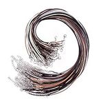 KUUQA 60 Pcs Waxed Necklace Cord with Clasp 6 Assorted Colors 2mm Necklace Rope for DIY Bracelet Necklace Jewelry Making Accessories