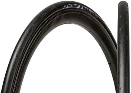 Panaracer F725-AGL-B AGILEST Light Clincher Tire, 700 x 25C, Black/Black Open