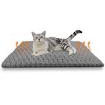 YGJT Upgraded Thickening Cat Bed Pet Self Heating Pad, Fluffy Cats Dogs Blanket Heated Bed Mat, Cat Beds for Indoor Cats, Warming Thermal Pet Bed Blanket without Electricity, Washable