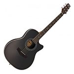 Roundback Electro Acoustic Guitar by Gear4music, Black