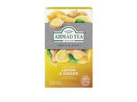 Ahmad Foiled Litreemon and Ginger Tea (Pack of 6, Total 120 Teabags)