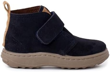 Pisamonas Botas Serraje niños Suela Sport Tira adherente Talla 27 en Color Azul Marino