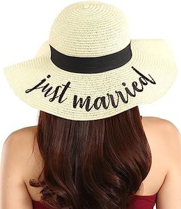 Foldable Beach Hats for Women-Floppy Sun Hats for Women,Roll up Straw Hats for Women,Summer Vacation Hats&Beach Wide Brim Hat